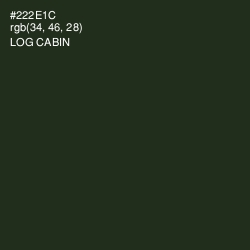 #222E1C - Log Cabin Color Image